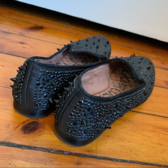 Satin and Spikes Leather Loafer Flat 🖤✨ - Picture 14 of 15